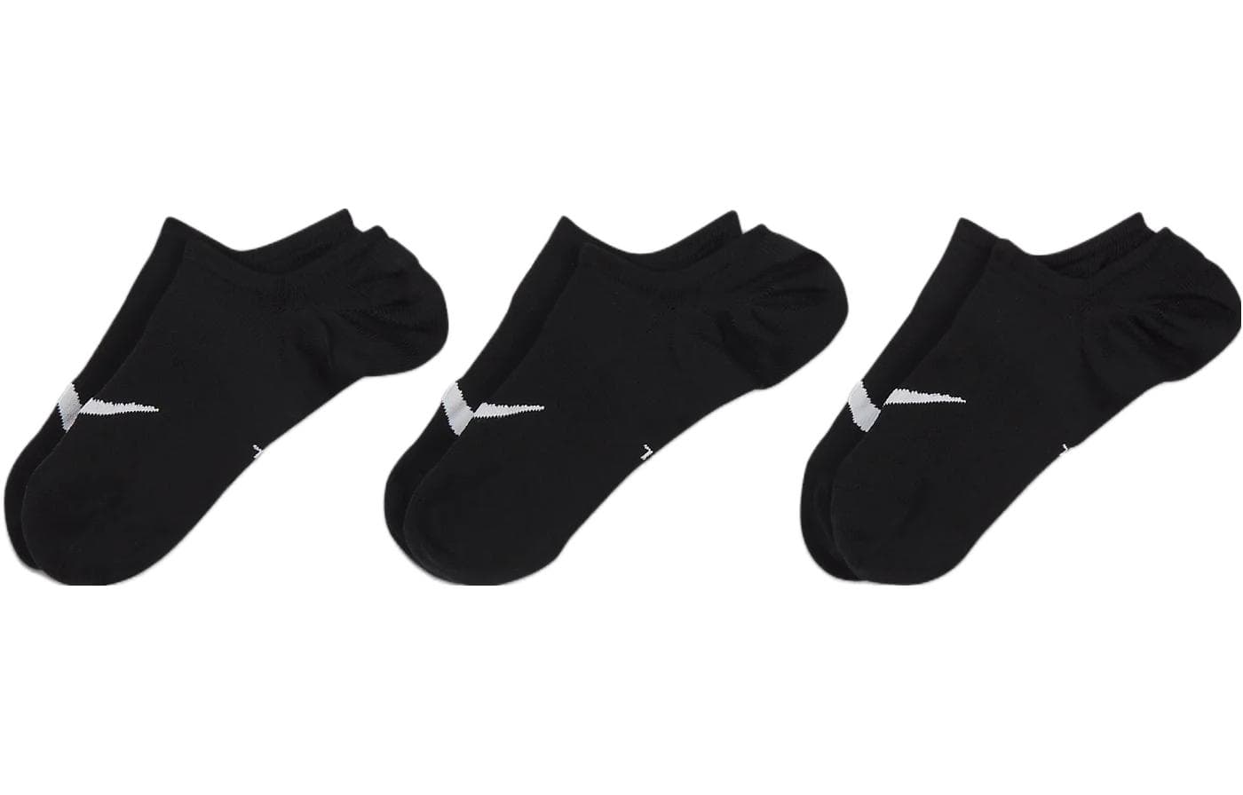 Низкие носки Nike женские 3 упаковки черные - изображение 2