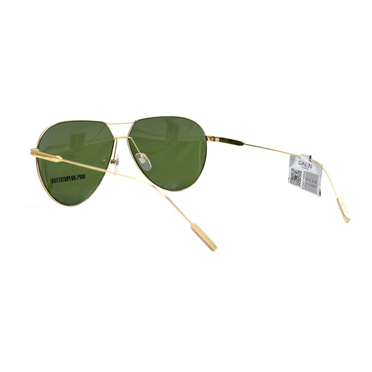 Солнцезащитные очки Ermenegildo Zegna Modern Aviator Holiday Travel Edition Сплав Авиатор Солнцезащитные очки Мужской Ярко-золотой - изображение 3