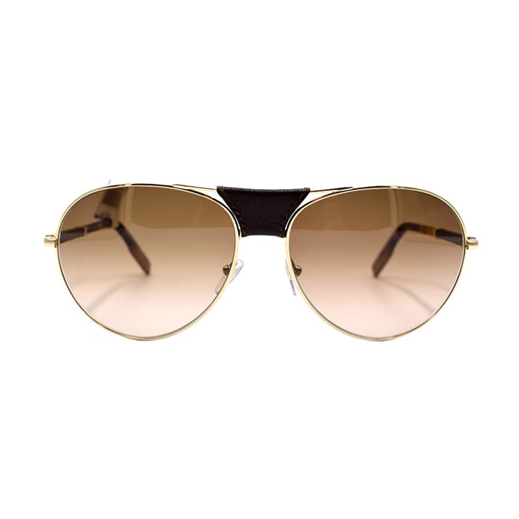 Солнцезащитные очки Ermenegildo Zegna Modern Aviator with Zeiss Lenses Сплав Авиатор Солнцезащитные очки Мужской Ярко-золотой - изображение 2