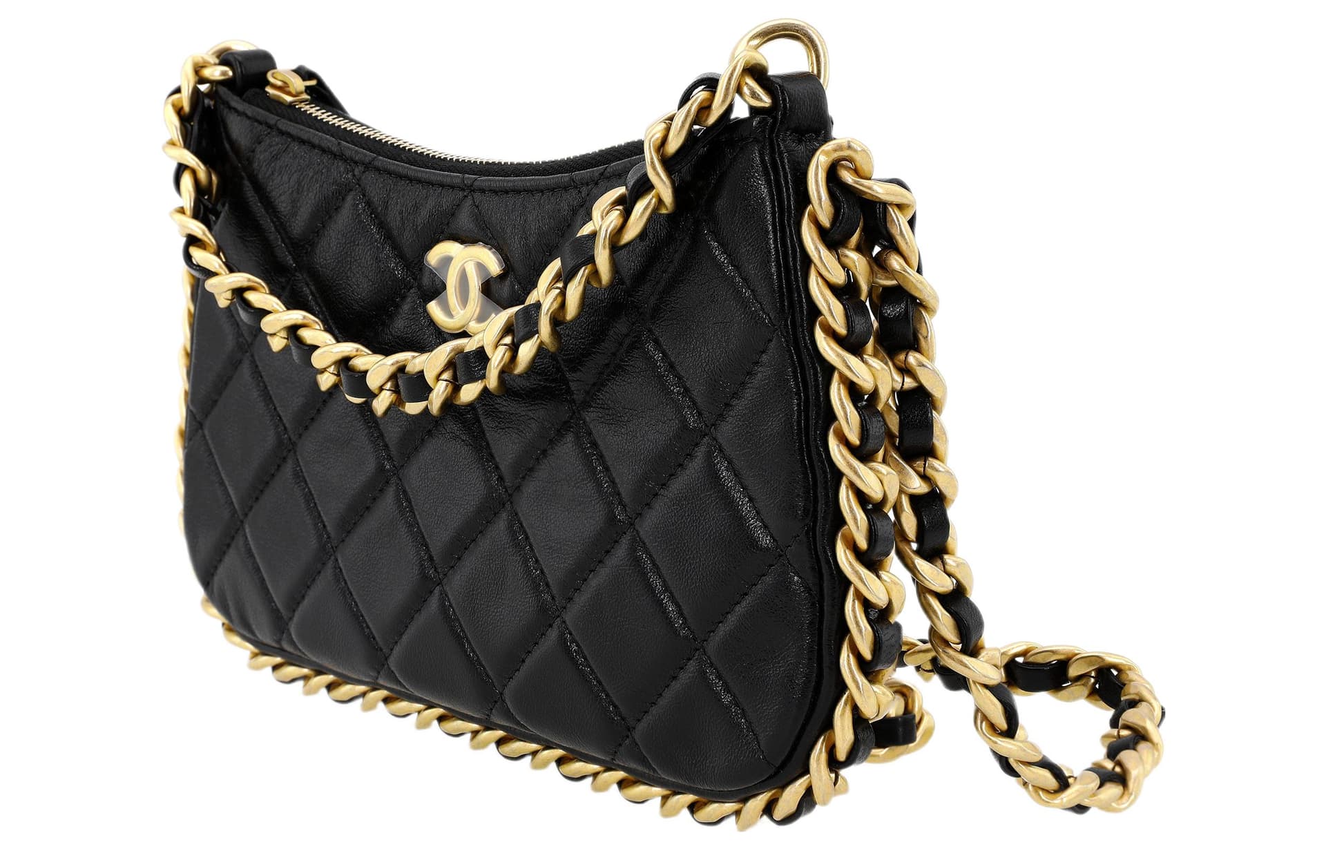 Сумка через плечо Chanel Hobo Bag Black - изображение 2