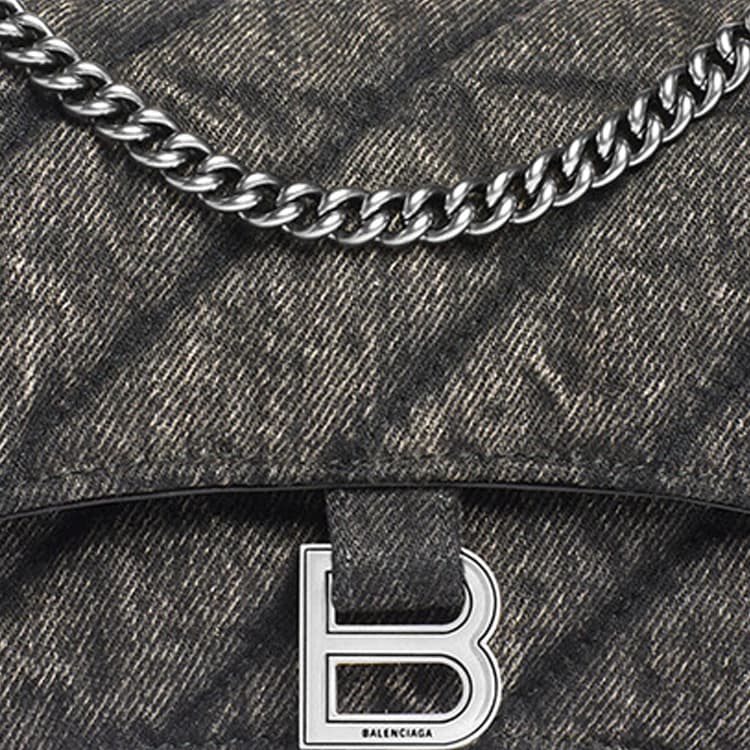 Сумка через плечо Balenciaga Crush Black - изображение 6