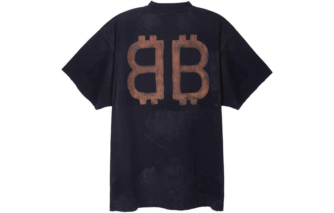 Футболка Balenciaga FW23 Black T-Shirt — фото 2