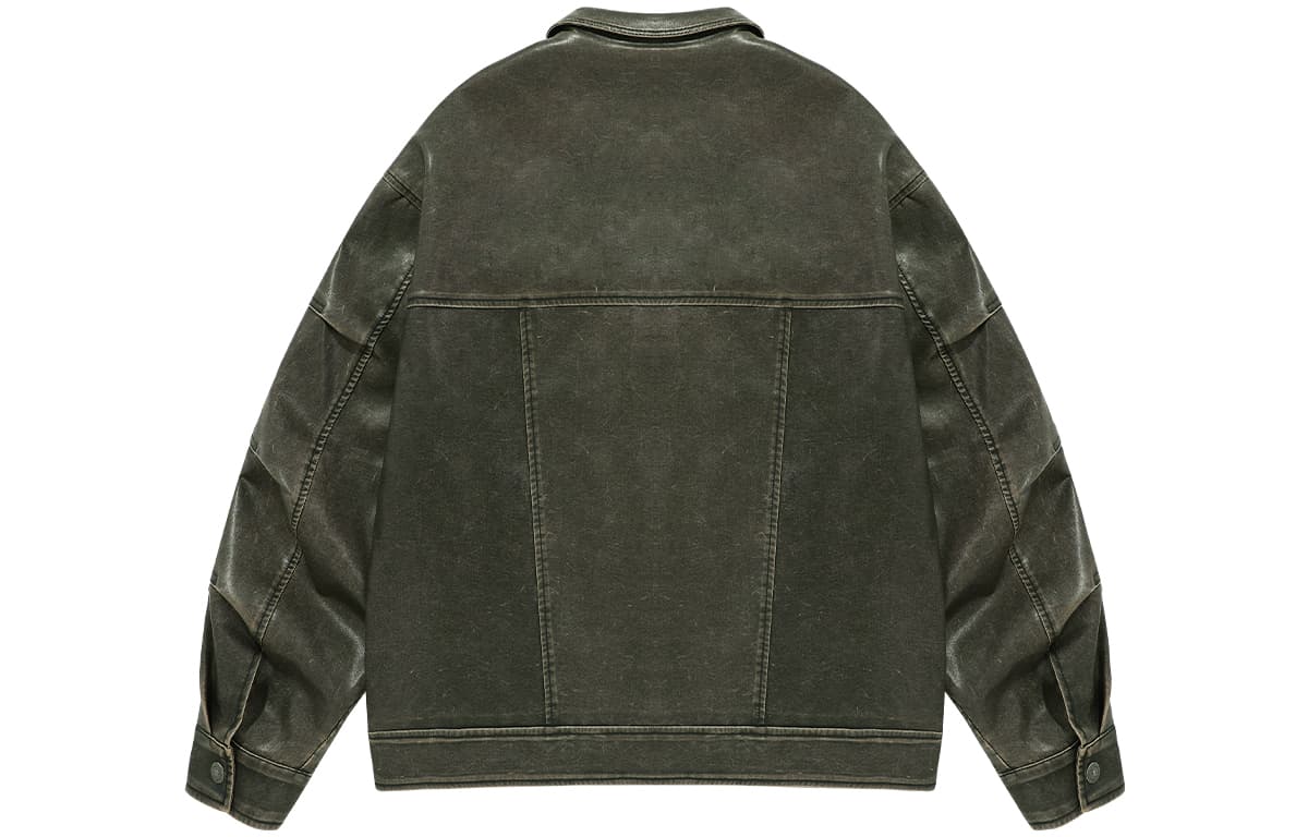 Кожаная куртки BJHG Vintage Biker Jacket - изображение 2