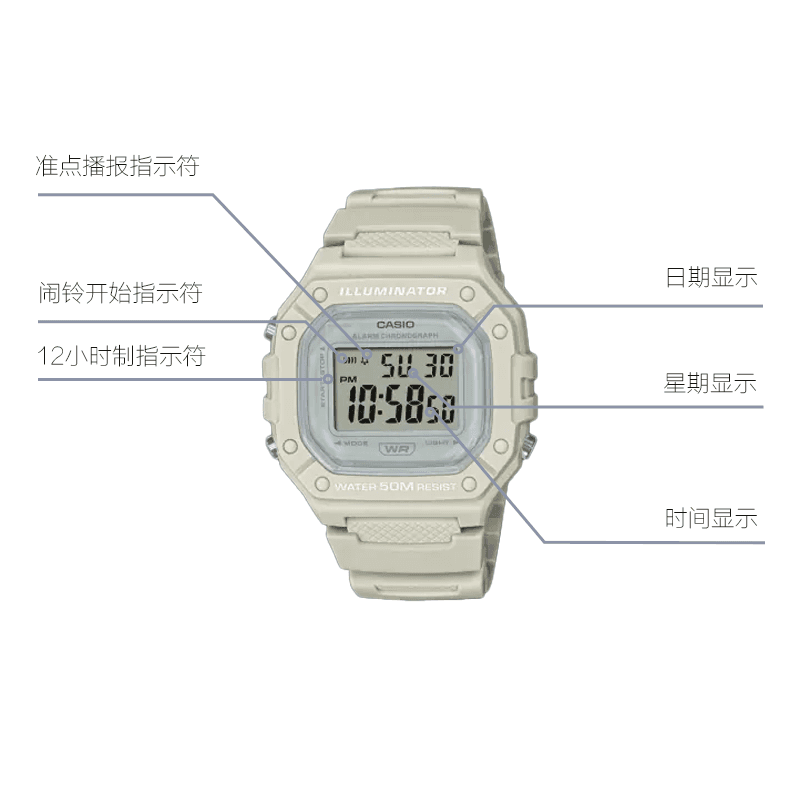 Часы CASIO YOUTH 50 W-218HC-8AV - изображение 6