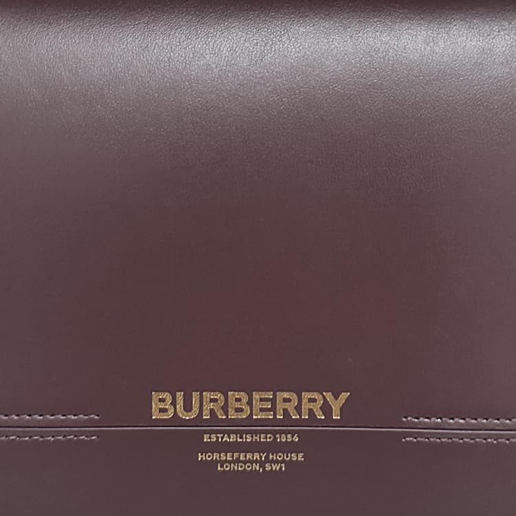 Мини-сумка Burberry Logo Calfskin Crossbody Bag Burgundy - изображение 4