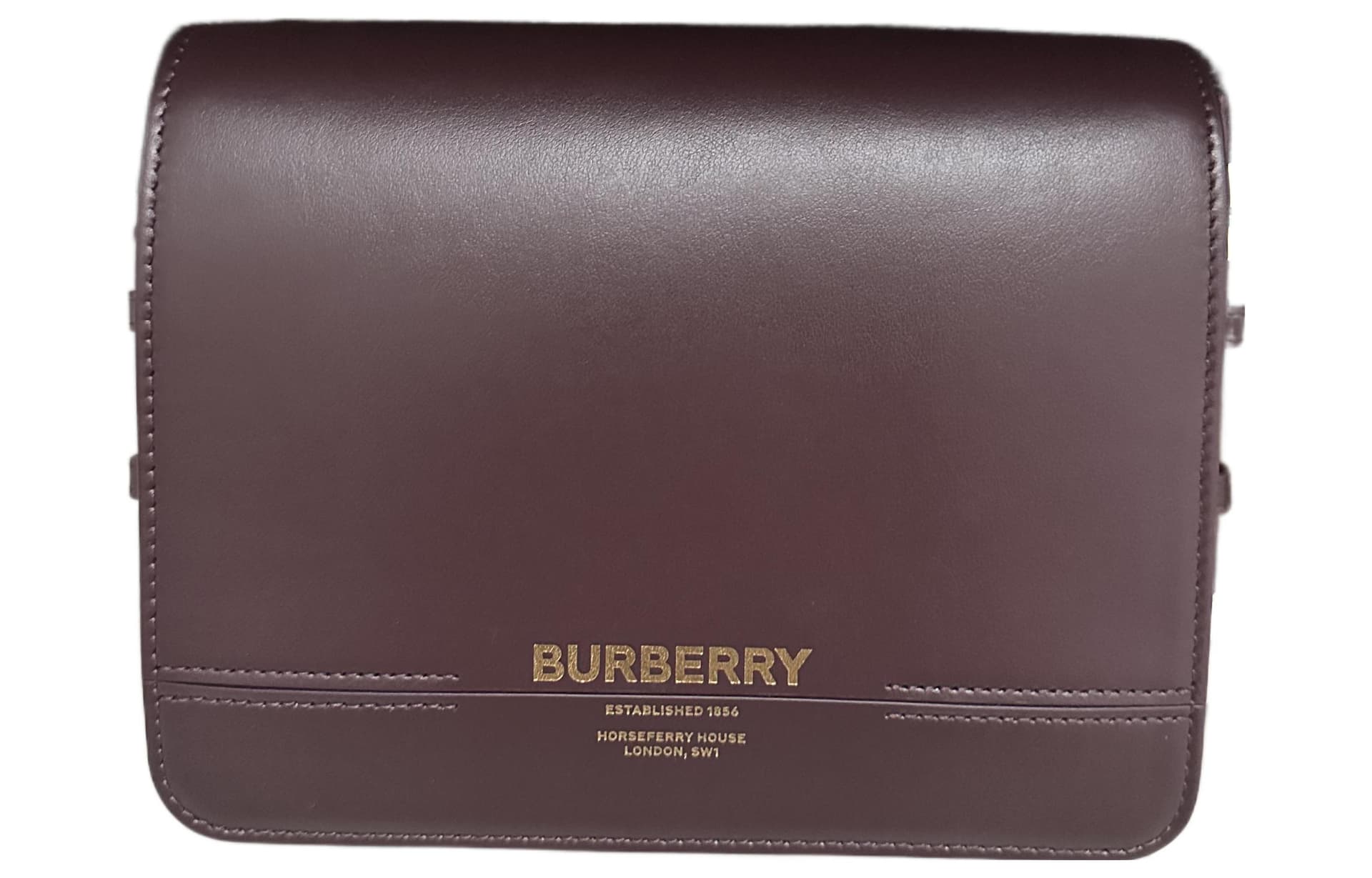 Мини-сумка Burberry Logo Calfskin Crossbody Bag Burgundy - изображение 1
