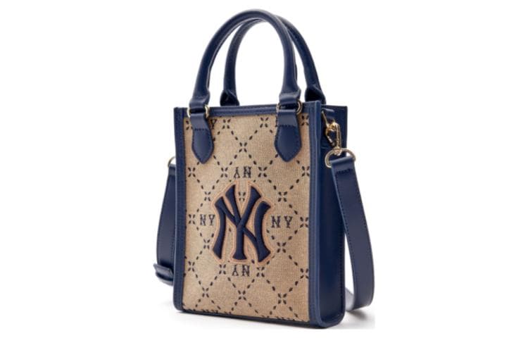 Сумка MLB New York Yankees Ромб Узор Монограмма Регулируемый Съемный Ремешок из Искусственной Кожи - изображение 2