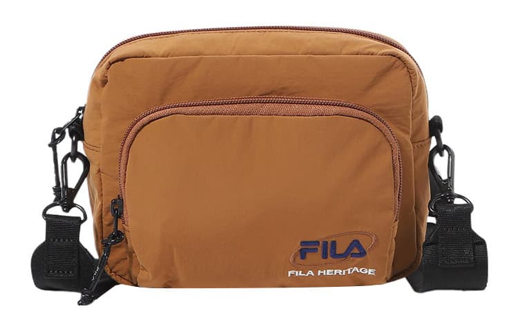 Сумка через плечо FILA Полиэстеровая ткань Сумка через плечо Мини-версия Унисекс Коричневый - изображение 1