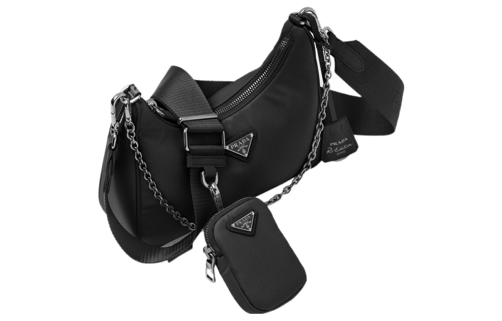 Мини-сумка Prada Re-Edition 2005 Black - изображение 3