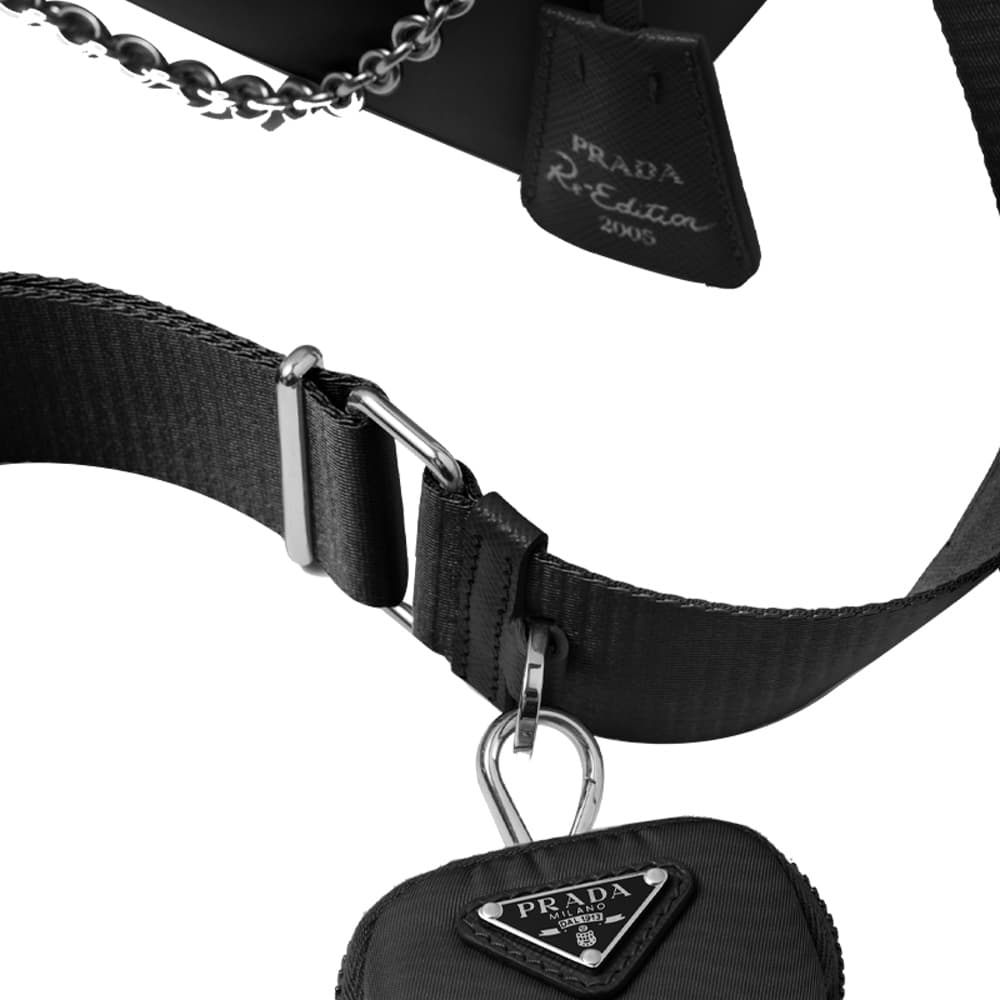 Мини-сумка Prada Re-Edition 2005 Black - изображение 6