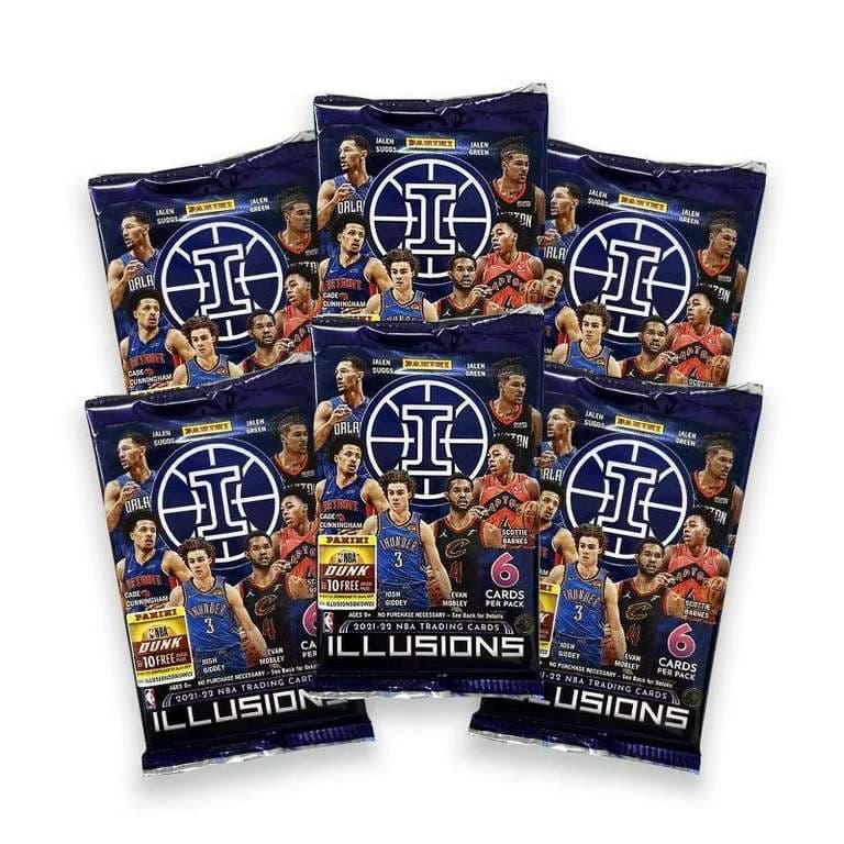 Коллекционные карточки PANINI NBA 2021-22 Illusions Basketball Blaster Box - изображение 2
