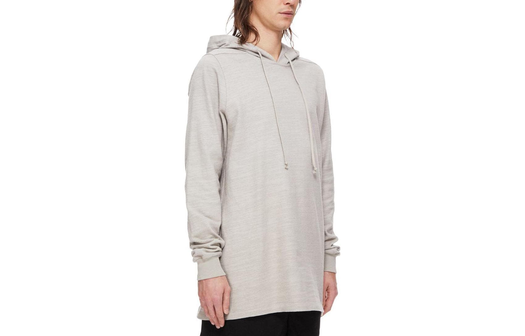 Худи RICK OWENS Luxor Hoodie In Pearl Bigarzato Jersey FW23 - изображение 3