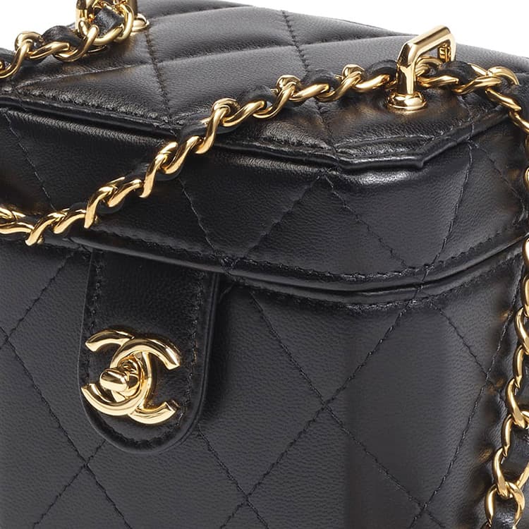 Сумка через плечо Chanel 23K Chain Box Bag Black - изображение 5