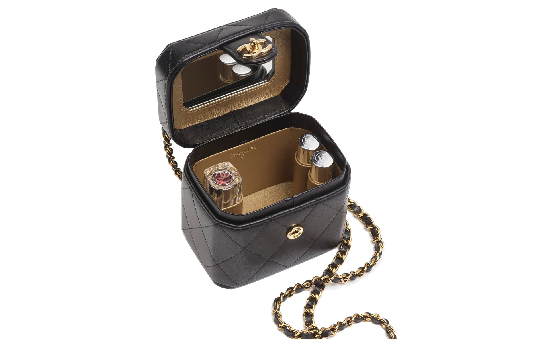 Сумка через плечо Chanel 23K Chain Box Bag Black - изображение 3