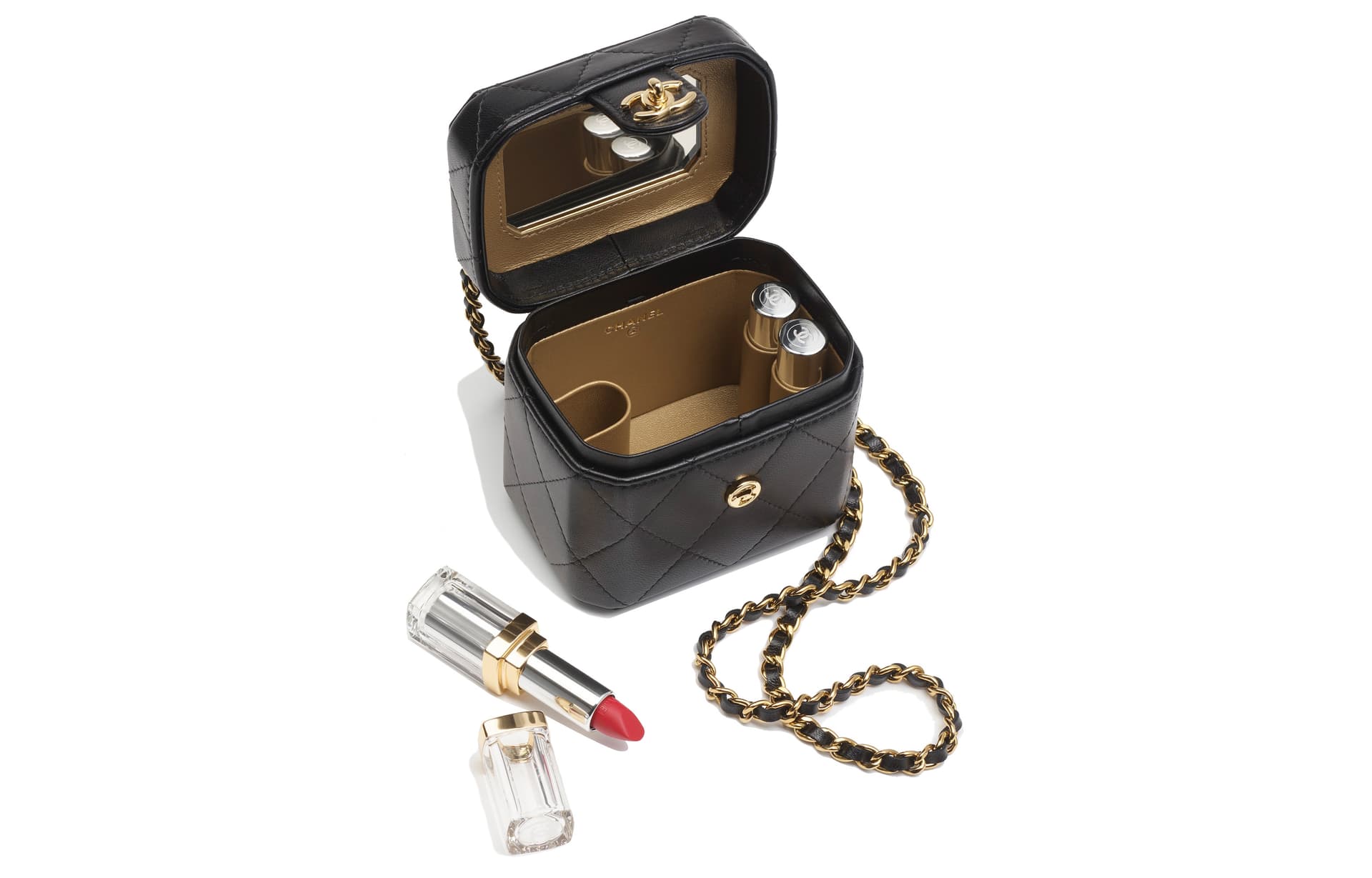 Сумка через плечо Chanel 23K Chain Box Bag Black - изображение 4