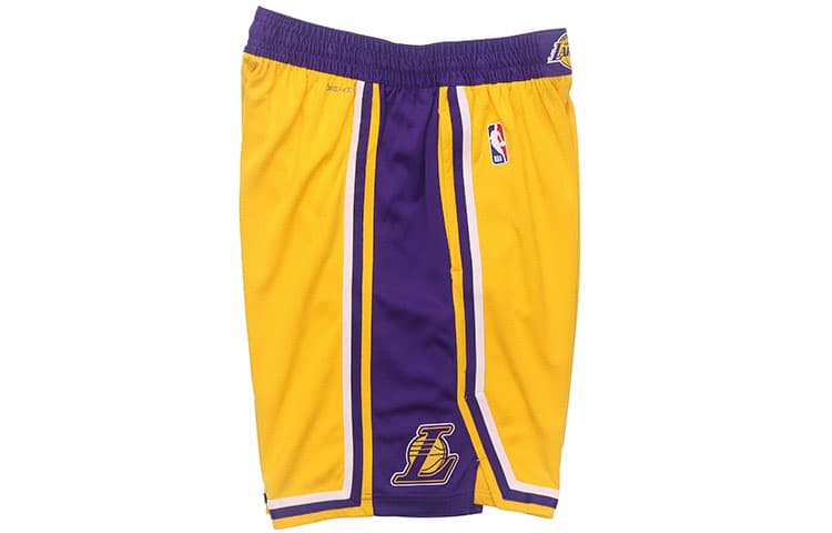 Баскетбольные шорты Nike NBA Icon Edition Lakers Yellow - изображение 4