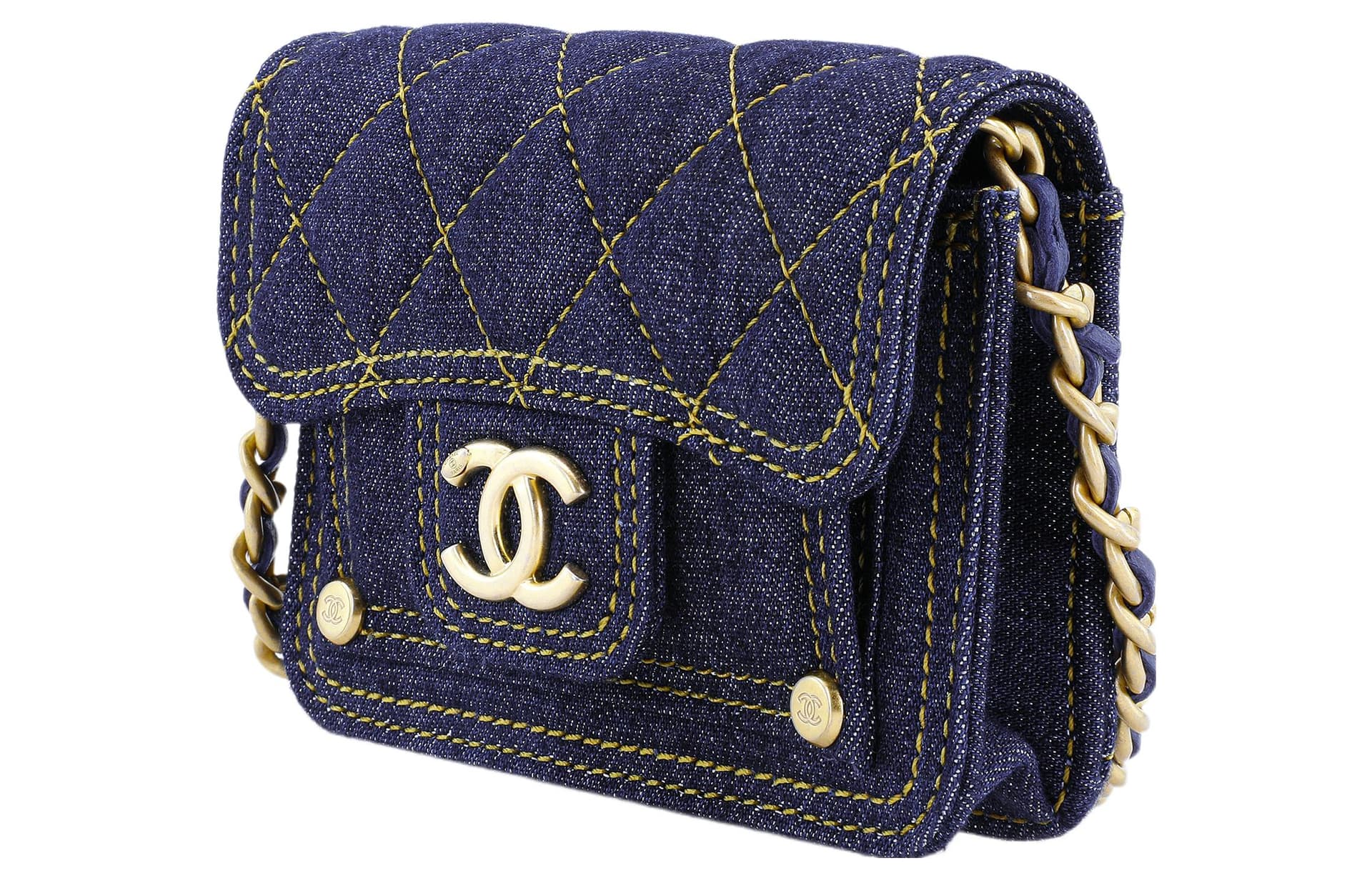 Сумка через плечо CHANEL Double You Denim Mini Bag - изображение 3