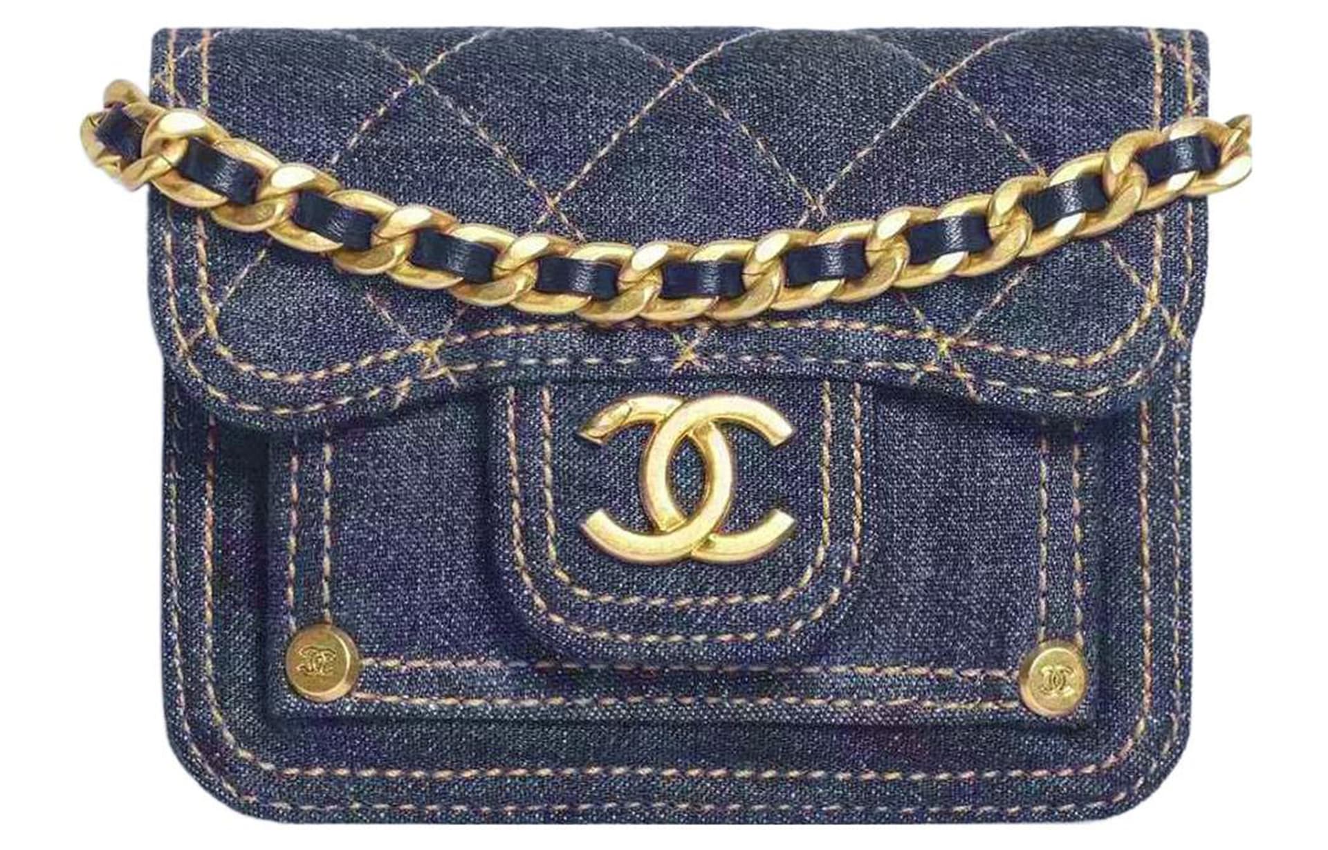 Сумка через плечо CHANEL Double You Denim Mini Bag - изображение 1