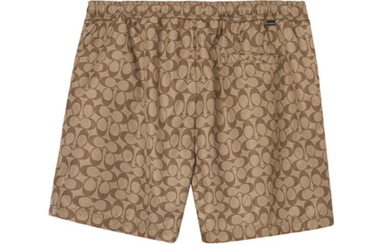 Шорты COACH SS23 Logo Drawstring Shorts Khaki - изображение 2
