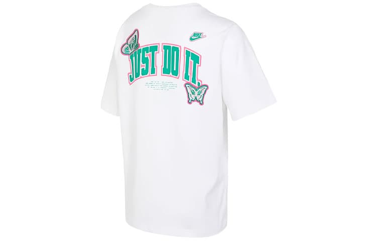 Футболка NIKE Т-рубашка с рукавом женская белая с эффектом спущенного плеча - изображение 2