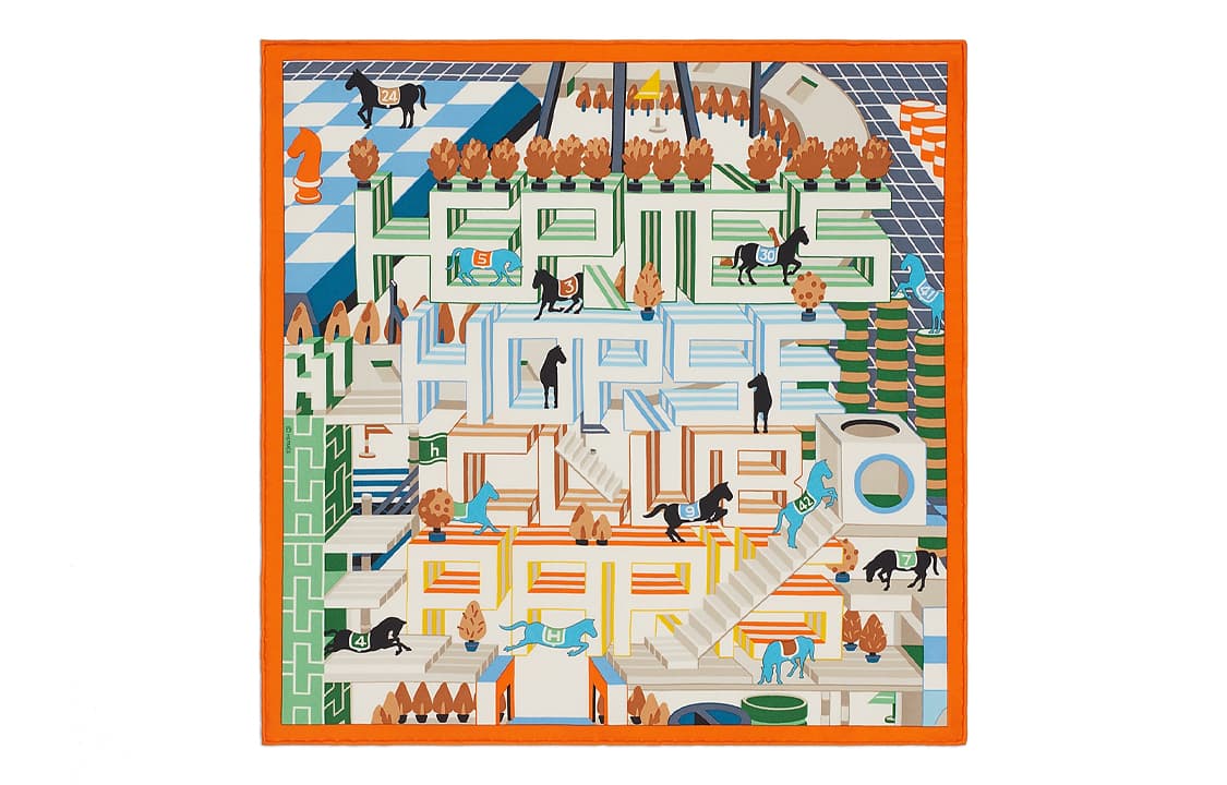 Платок HERMES Horse Club - изображение 1