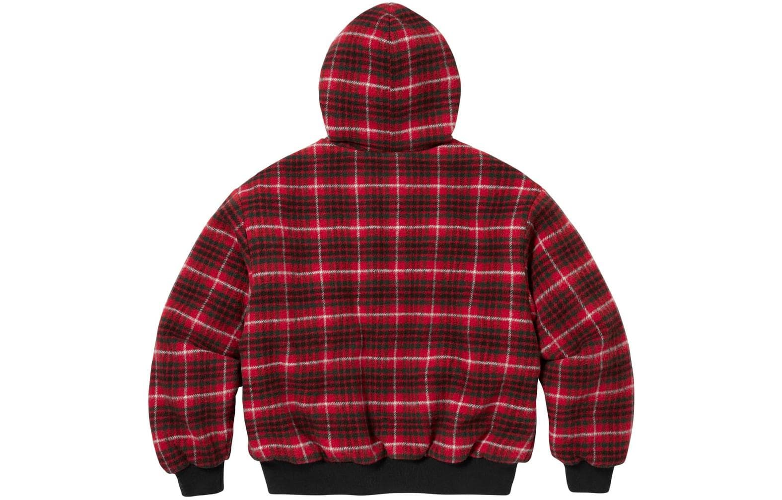 Куртка Supreme FW23 WEEK3 PLAID WOOL HOODED WORK JACKET - изображение 2
