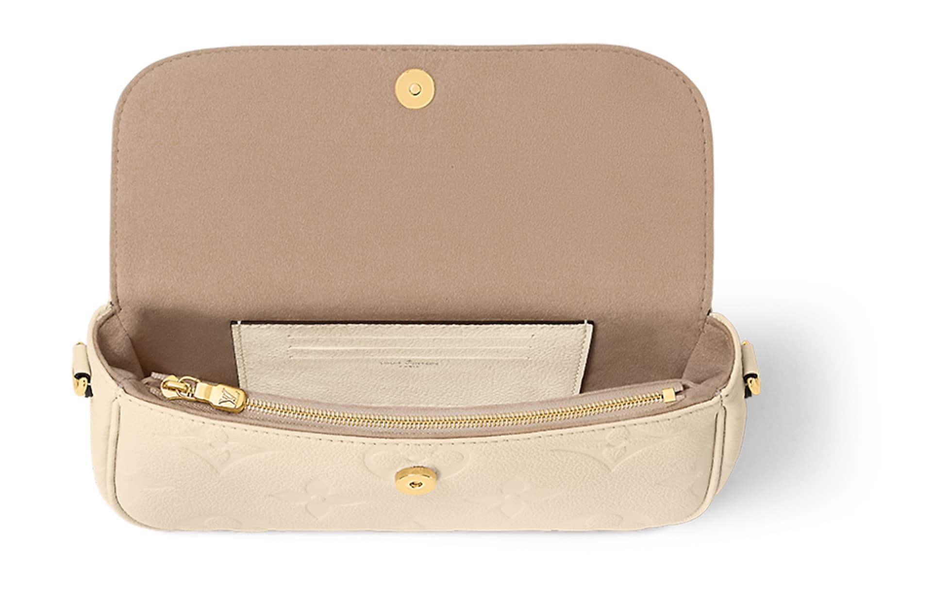 Сумка через плечо Louis Vuitton Ivy Baguette Cream White - изображение 4