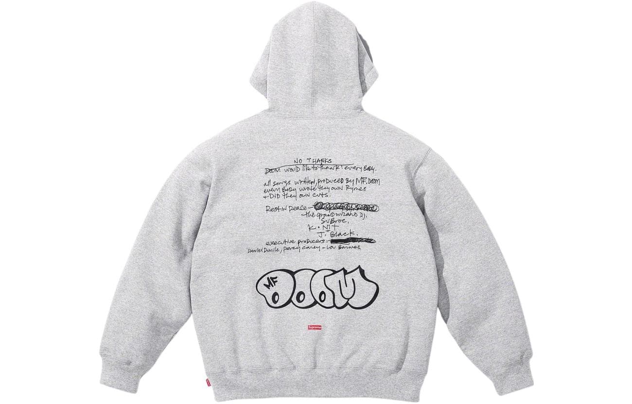 Кофта Supreme x MF DOOM FW23 WEEK3 MF DOOM HOODED SWEATSHIRT - изображение 2