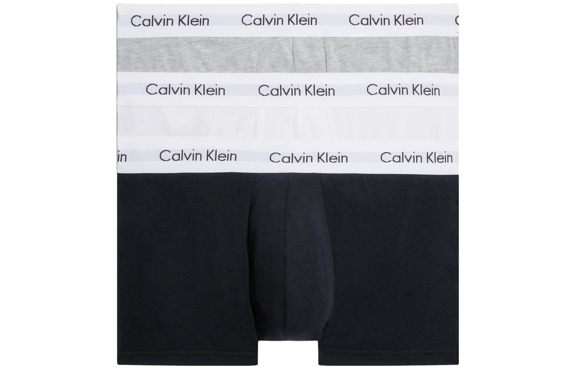 Трусы Calvin Klein 3 Pack Low Rise Trunks - Cotton Stretch 3 - изображение 1