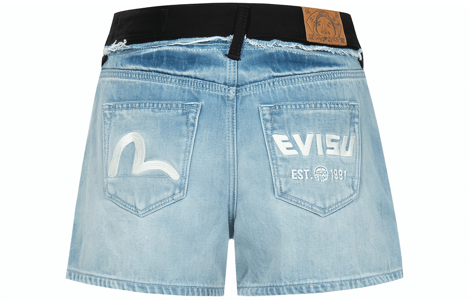EVISU Джинсовые шорты Женские Джинсовый синий - изображение 2