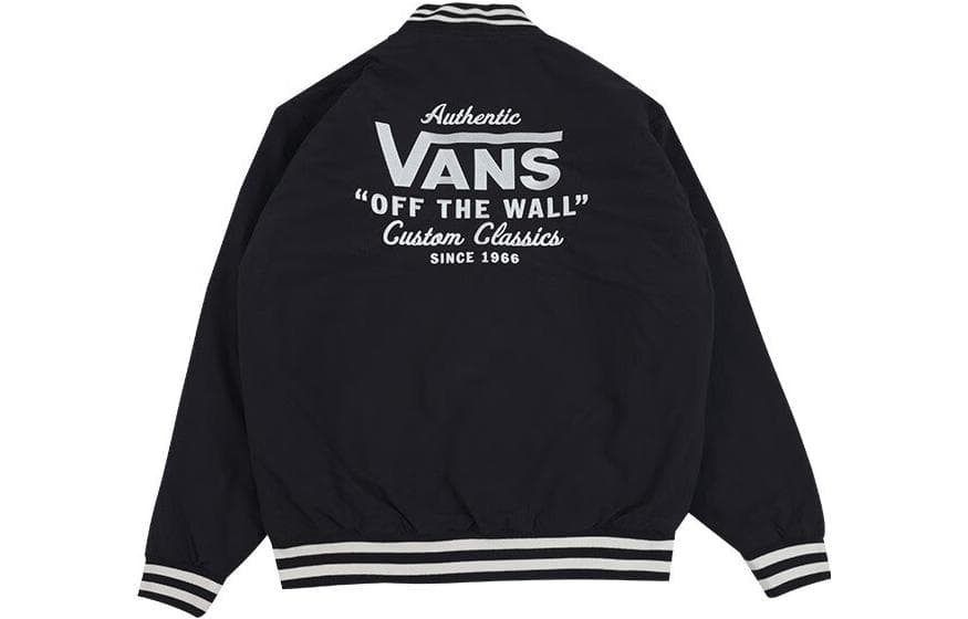 Зимняя куртка пуховик Vans Logo Baseball Jacket - изображение 2