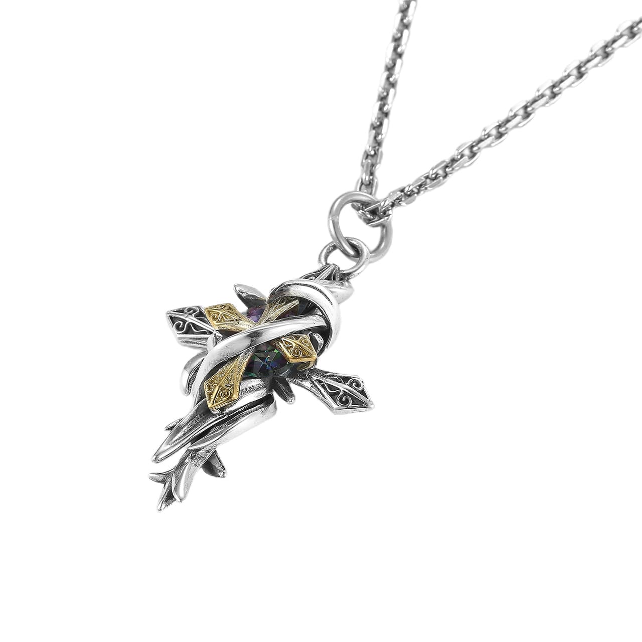 Кулон Ruibeila Double Layer Cross Pendant - изображение 2