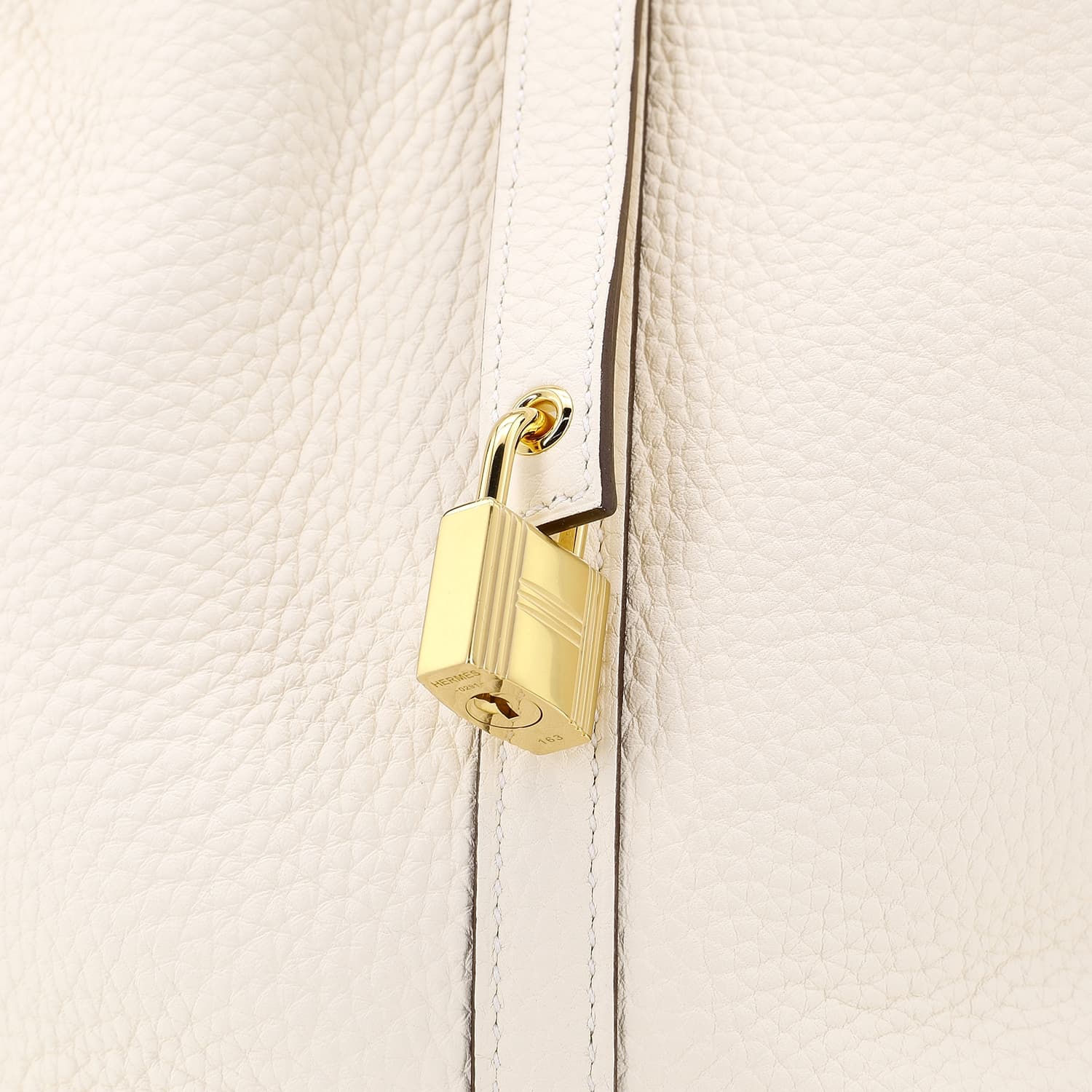 Сумка HERMES Picotin Lock 18 Clemence 18 I2 Nata - изображение 8