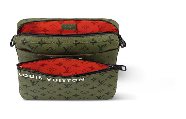 Сумка через плечо Louis Vuitton Trio Khaki Green/Red - изображение 3