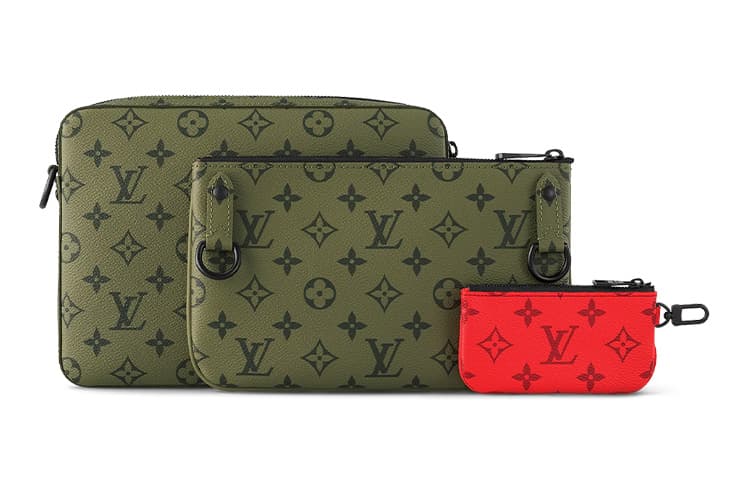 Сумка через плечо Louis Vuitton Trio Khaki Green/Red - изображение 4