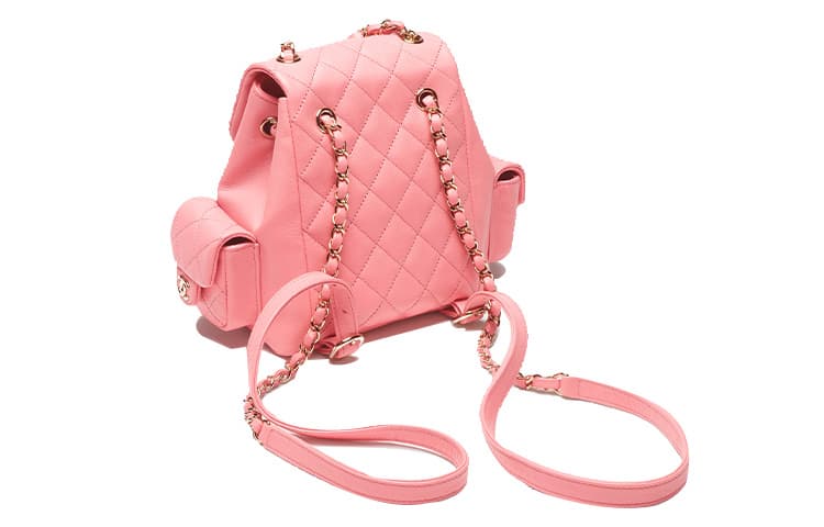 Рюкзак CHANEL 23K Chain Backpack Small Coral Pink - изображение 3