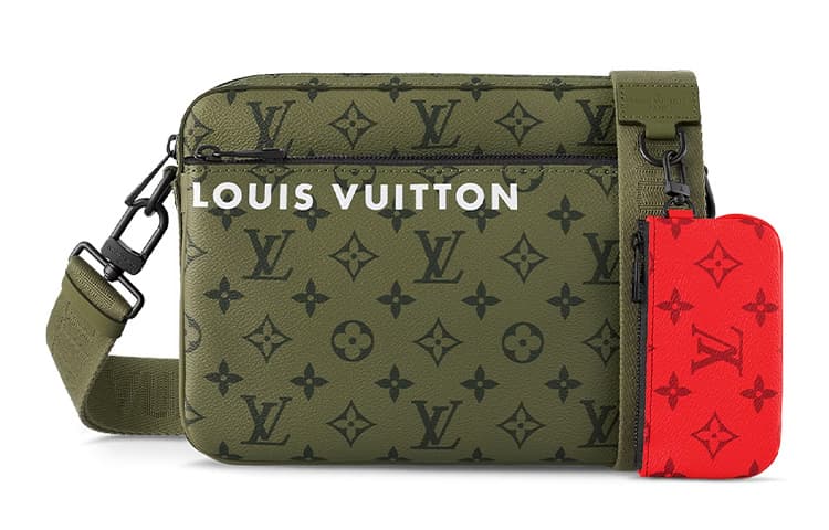 Сумка через плечо Louis Vuitton Trio Khaki Green/Red - изображение 1