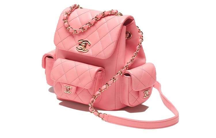 Рюкзак CHANEL 23K Chain Backpack Small Coral Pink - изображение 2