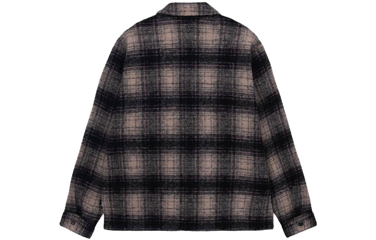 Рубашка Stussy FW23 WOOL PLAID ZIP SHIRT - изображение 2