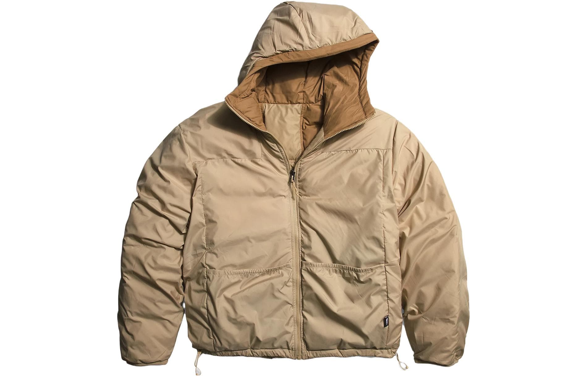 Зимняя куртка пуховик The North Face Lhotse Reversible Hoodie Brown - изображение 2