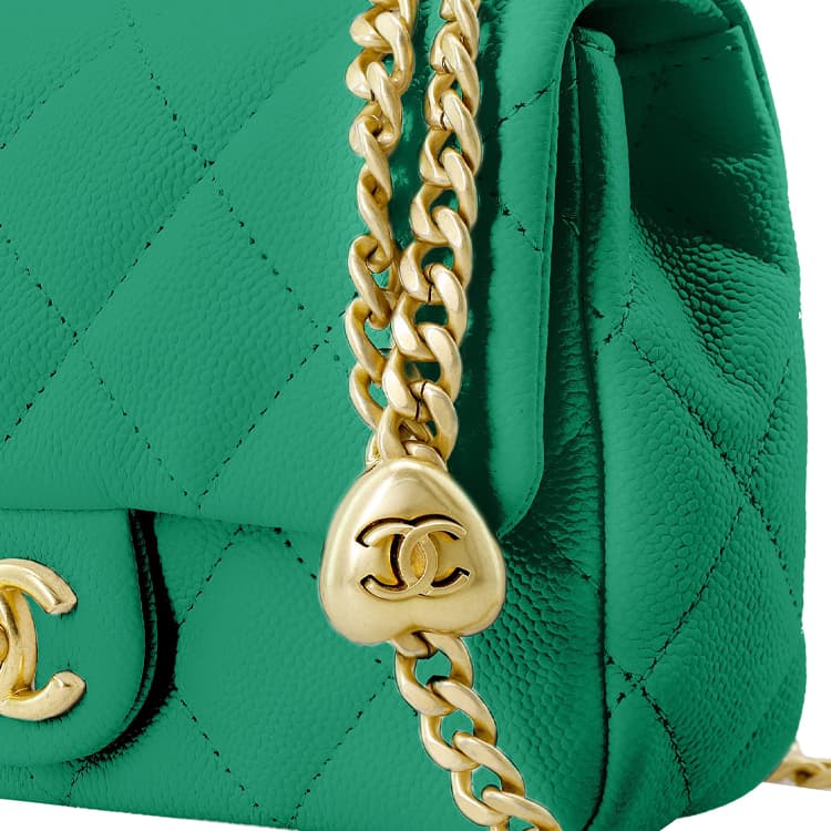 Сумка через плечо CHANEL 23P Small Flap Bag Green - изображение 5