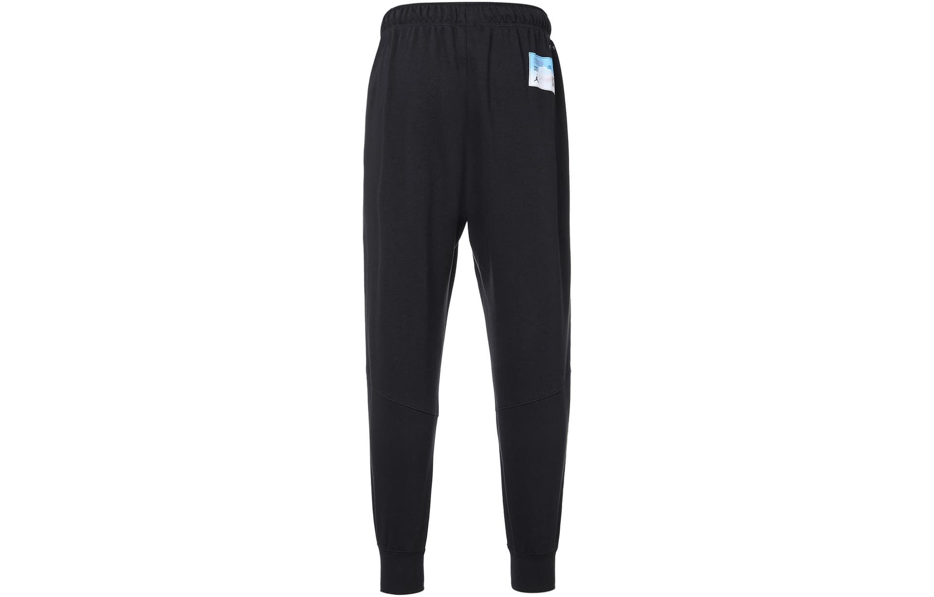 Штаны Jordan Dri-FIT Dongdan Спортивные брюки с принтом логотипа, быстросохнущие, с эластичным манжетом, вязаные, мужские, черные - изображение 2