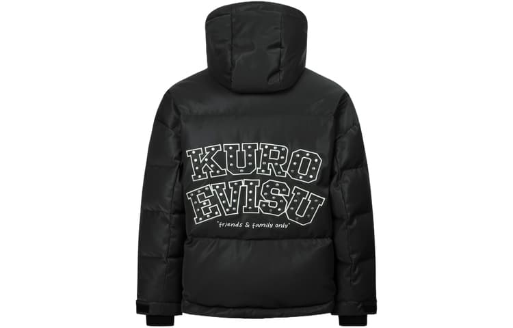Зимняя куртка EVISU 2023AW Embroidered Down Jacket Black - изображение 2