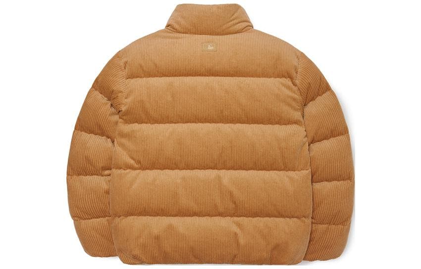 Зимняя куртка MLB FW23 Embroidered Corduroy Down Jacket Beige - изображение 2