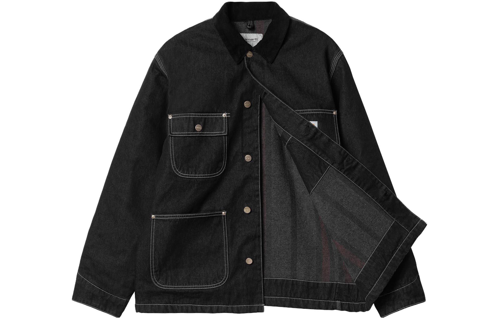Джинсовая куртка Carhartt WIP Denim Multi-Pocket Jacket Black - изображение 3