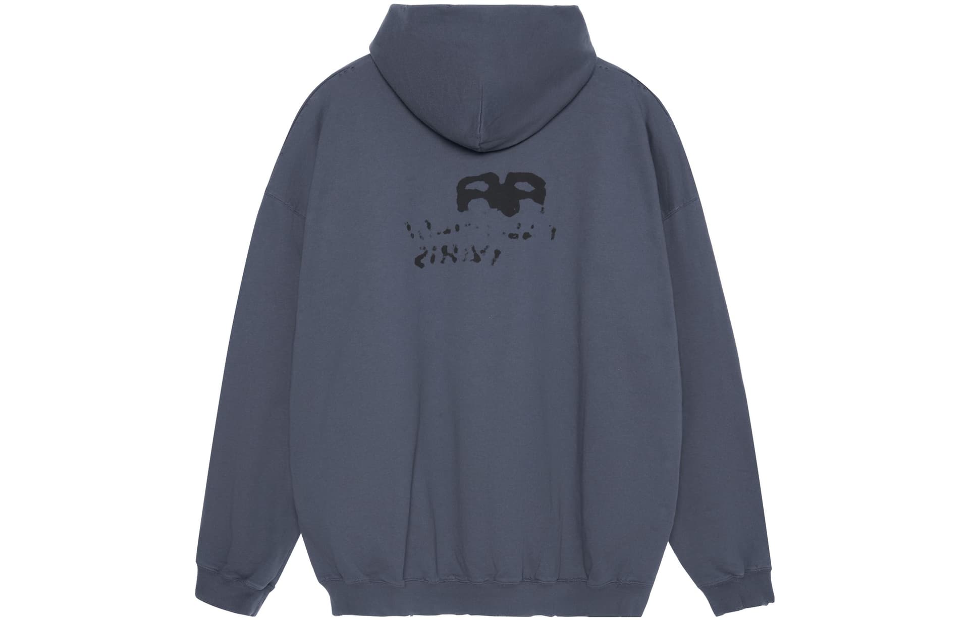 Худи Balenciaga SS23 Logo Hoodie Blue - изображение 2