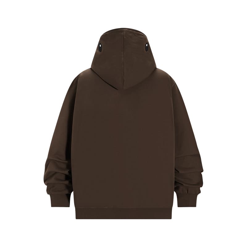 Худи KAKAZZY Vintage Embroidered Hoodie Brown - изображение 5