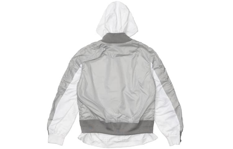 Куртка Nike x Sacai Hooded Jacket Grey - изображение 2