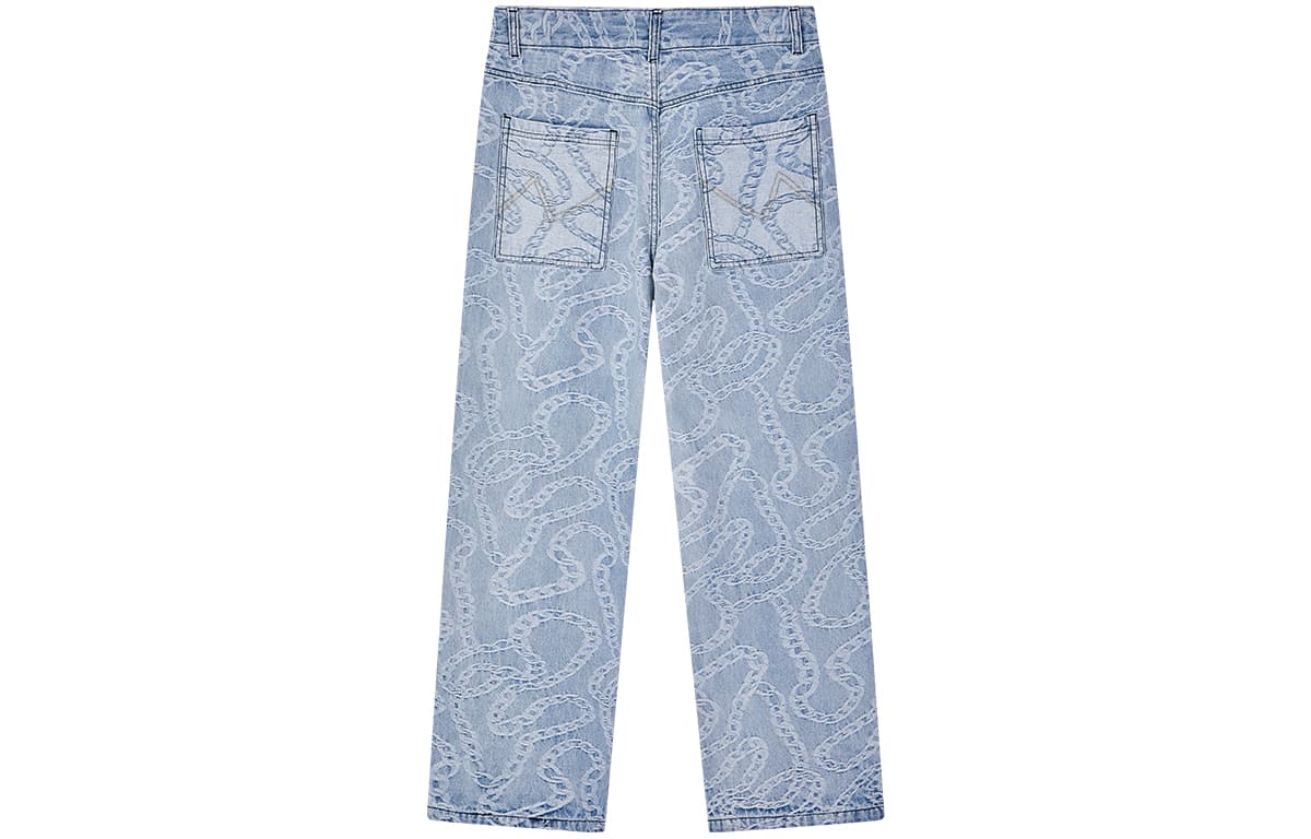 Штаны PASET Flame Embroidery Jeans - изображение 2