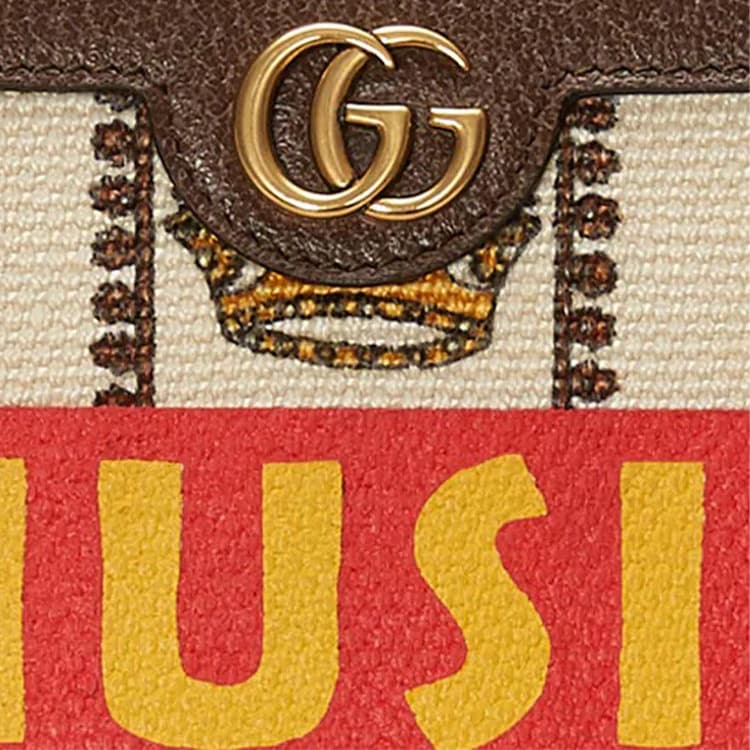 Сумка Gucci 100th Anniversary Logo Clutch Ivory/Brown - изображение 8